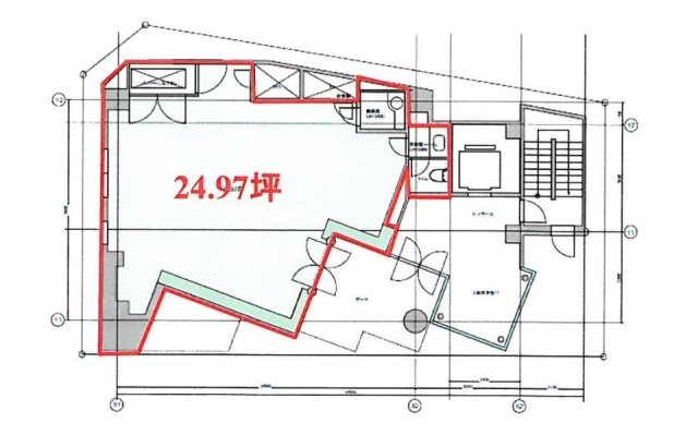 ルート神南1F 間取り図