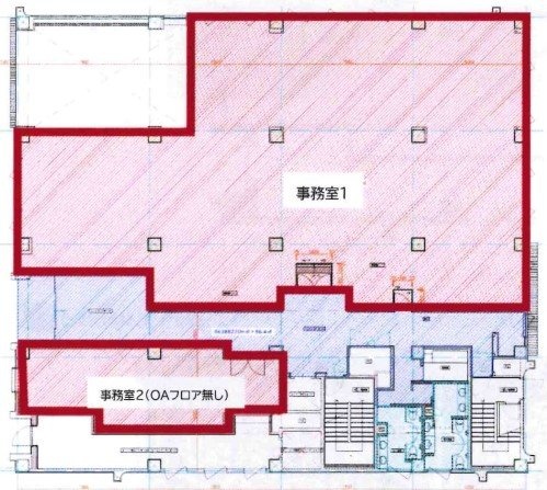 六本木ビル1F 間取り図