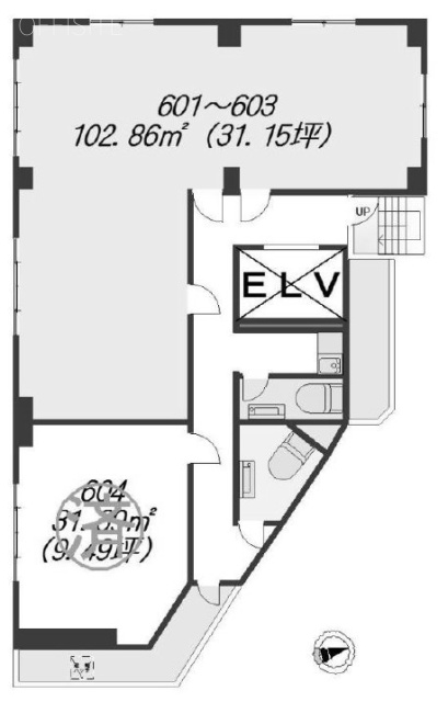 7セントラルビル601-603 間取り図