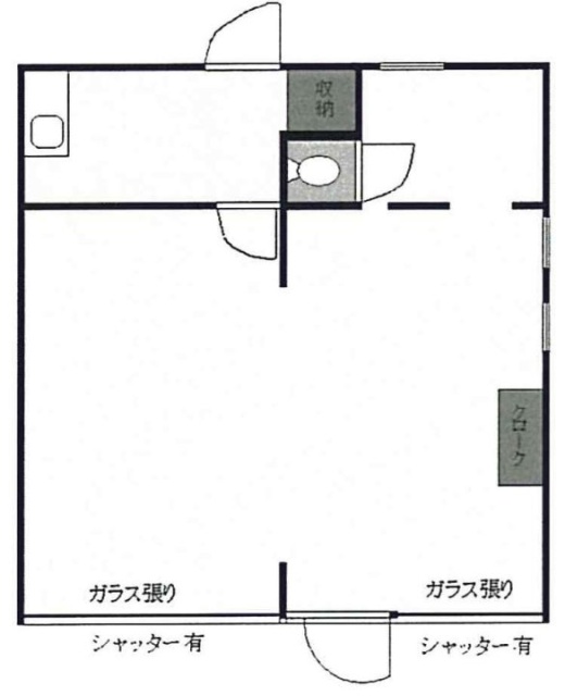 ふじ荘第1ビル1F 間取り図