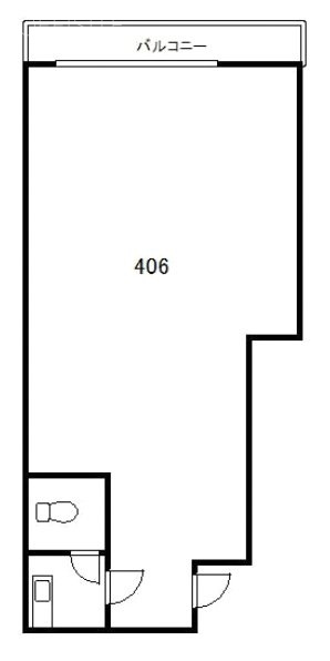 千年ビル406 間取り図