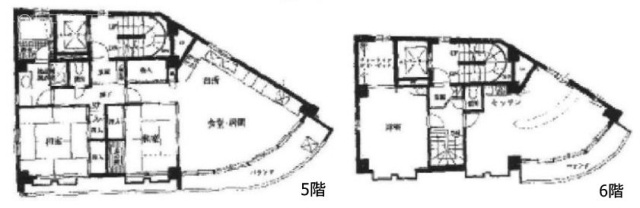 柳下フラッツ5F～6F 間取り図