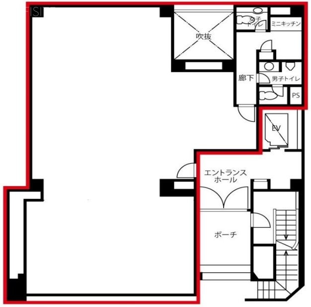 icビル1F 間取り図