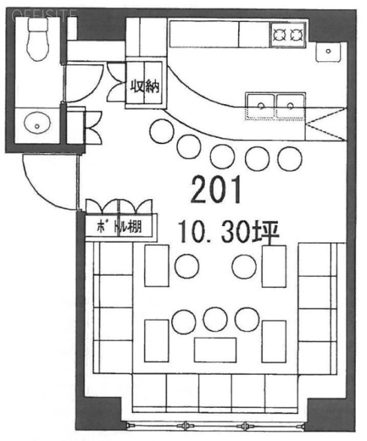 亀戸第2ミハマビル201 間取り図