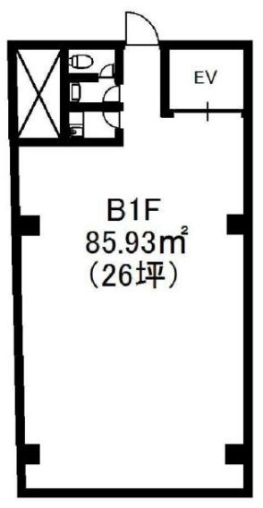 神宮前松井ビルB1F 間取り図