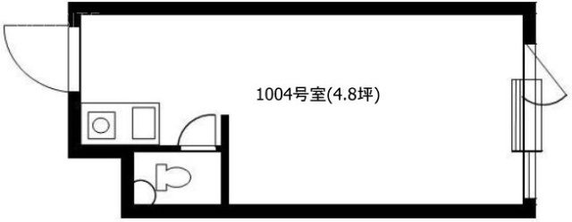 アルテール秋葉原1004 間取り図