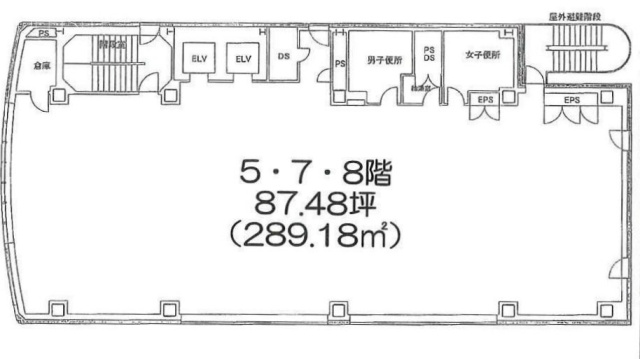 ヤマトインターナショナル日本橋ビル5F 間取り図