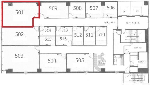 H1O西新宿501 間取り図