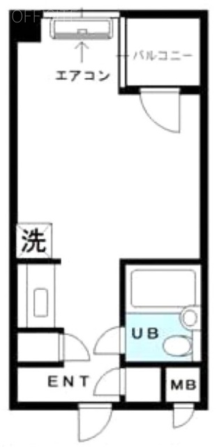 カーム乃木坂502 間取り図