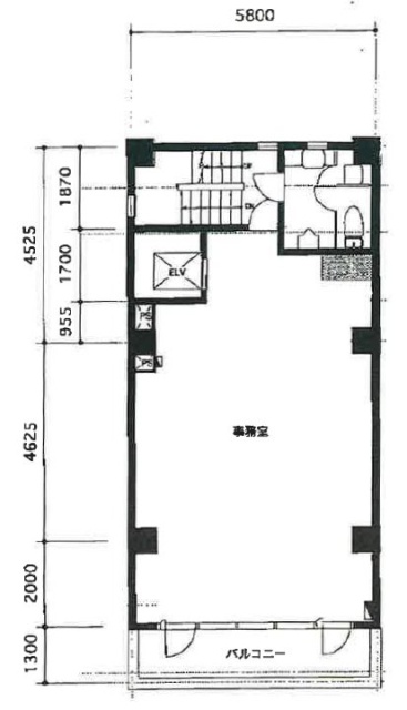 銀座山中ビル4F 間取り図