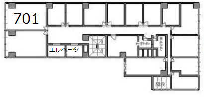 池袋ホワイトハウスビル701 間取り図