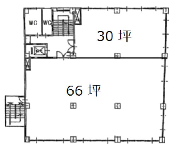 青ビル4F 間取り図