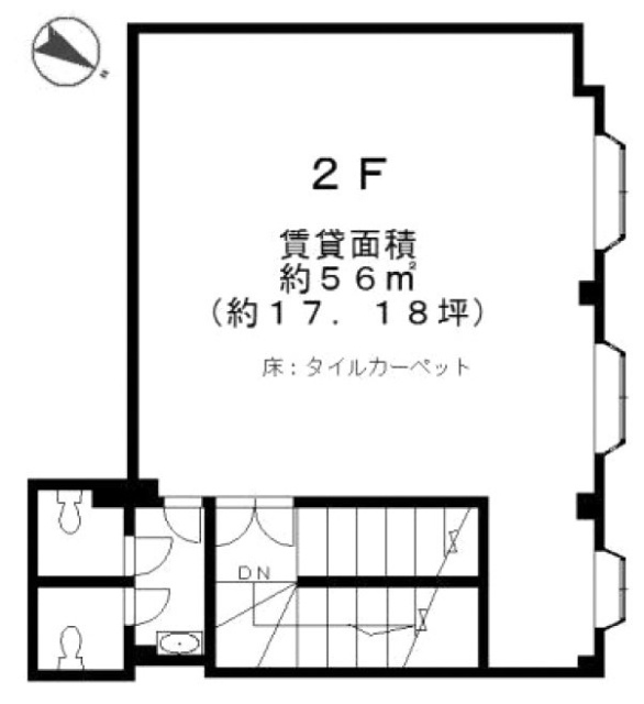 大野ビル2F 間取り図