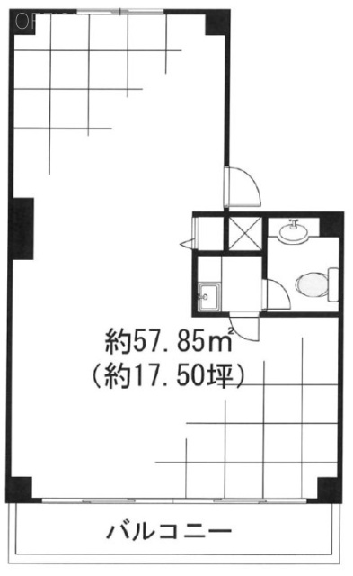 シュロス麻布401 間取り図