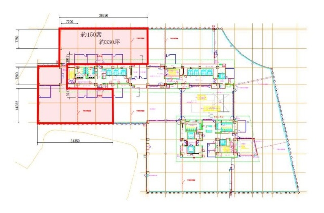 共同印刷株式会社本社ビル3F 間取り図