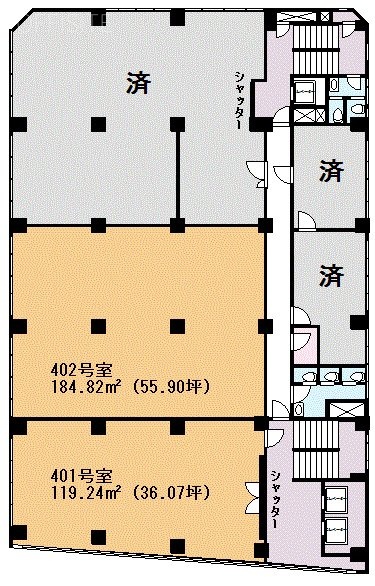 第2電波ビル402 間取り図