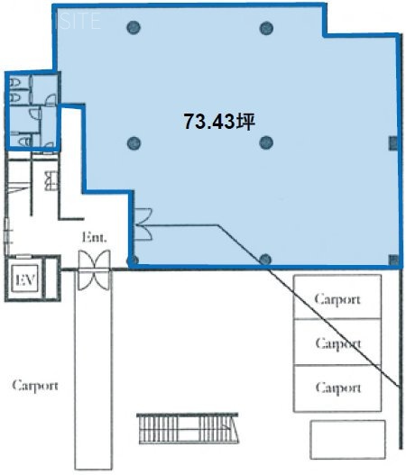 青葉台イーストビル1F 間取り図