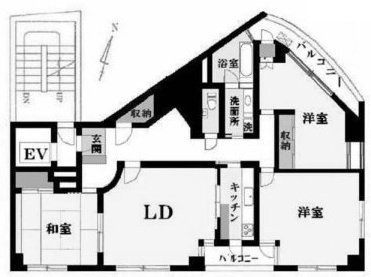 B STEPビル401 間取り図