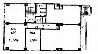 第6東ビル303 間取り図