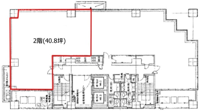 関内トーセイビルⅢ2F 間取り図