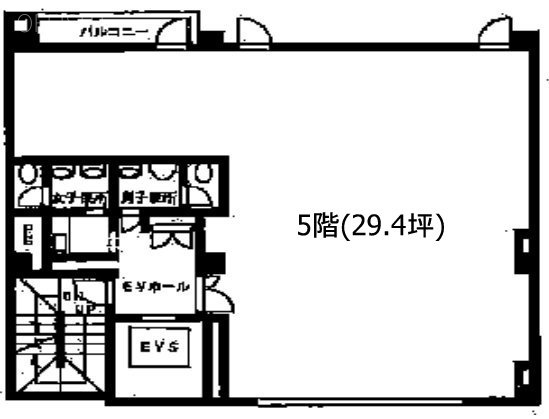 今里ビル5F 間取り図