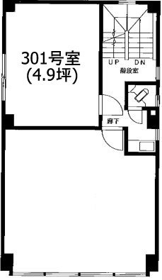 ラフィネ内神田301 間取り図