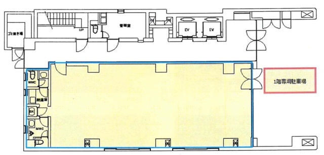 日本橋小網町THビル1F 間取り図