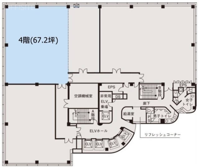 立川ビジネスセンタービル分割4-① 間取り図