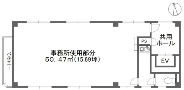 コメットビル3F 間取り図