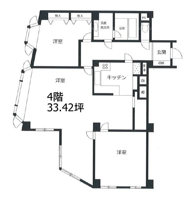 マンション原宿402 間取り図