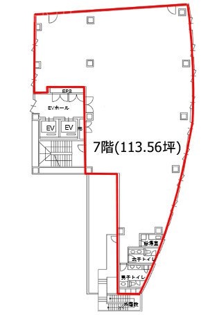 Daiwa青山ビル7F 間取り図