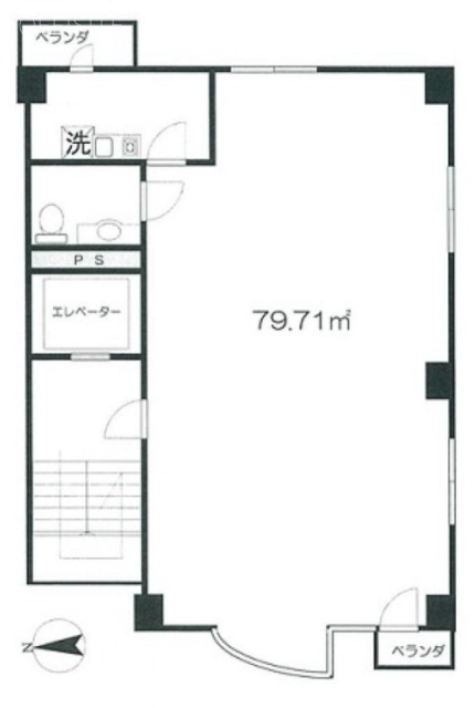 長谷川ビル3F 間取り図