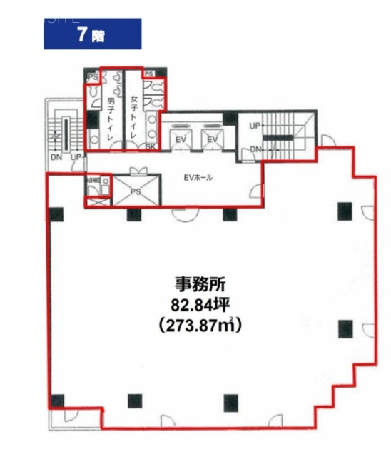 蒲田K-1ビル7F 間取り図