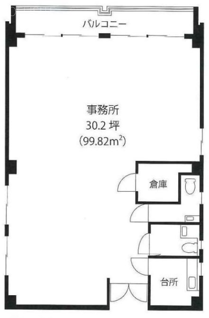 元赤坂マンション3F 間取り図