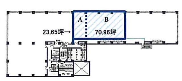 コスモパークビル3F 間取り図