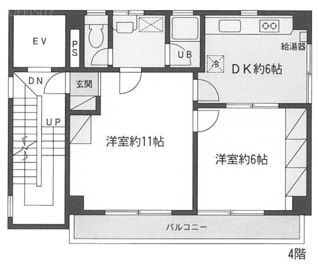 アサノビル4F 間取り図