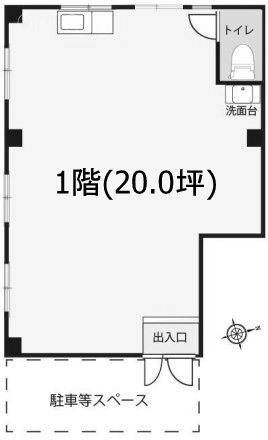 OGATAビル1F 間取り図