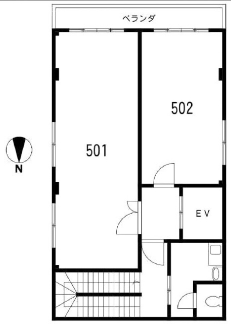 第5高輪ビル501 間取り図