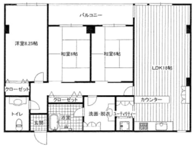 エドコモン西早稲田502 間取り図