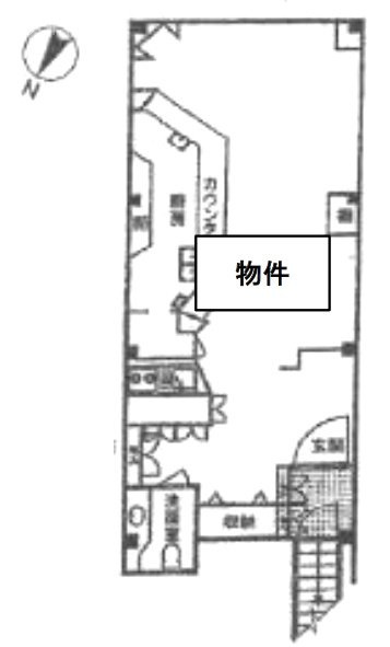 今日ビルB1F 間取り図