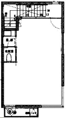 TINYシロガネダイビル2F 間取り図