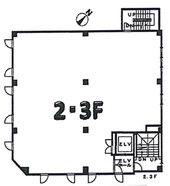 西八TKビル2F 間取り図