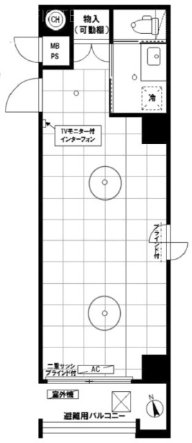 日本橋ロイヤルプラザ701 間取り図