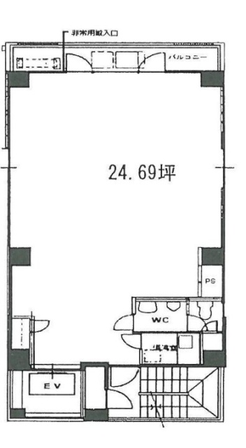 門前ビル2F 間取り図
