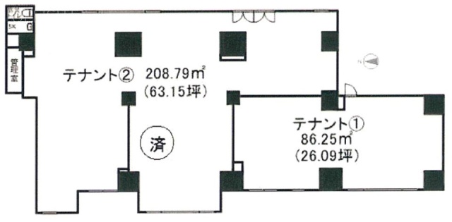 (仮)武蔵小杉小田切マンション1F 間取り図