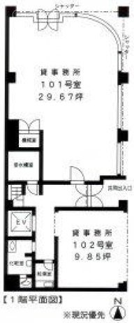 Ueno aビル102 間取り図
