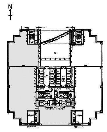 横浜ビジネスパーク(YBP)サウスタワーA 間取り図