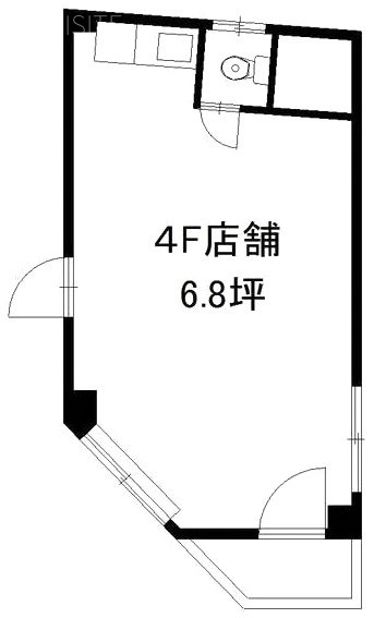 松本所沢西館ビル4F 間取り図