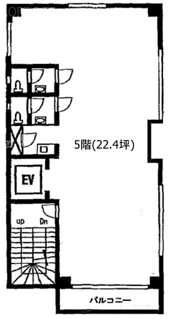 ムサシビル5F 間取り図