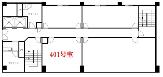 国宝ビル401 間取り図